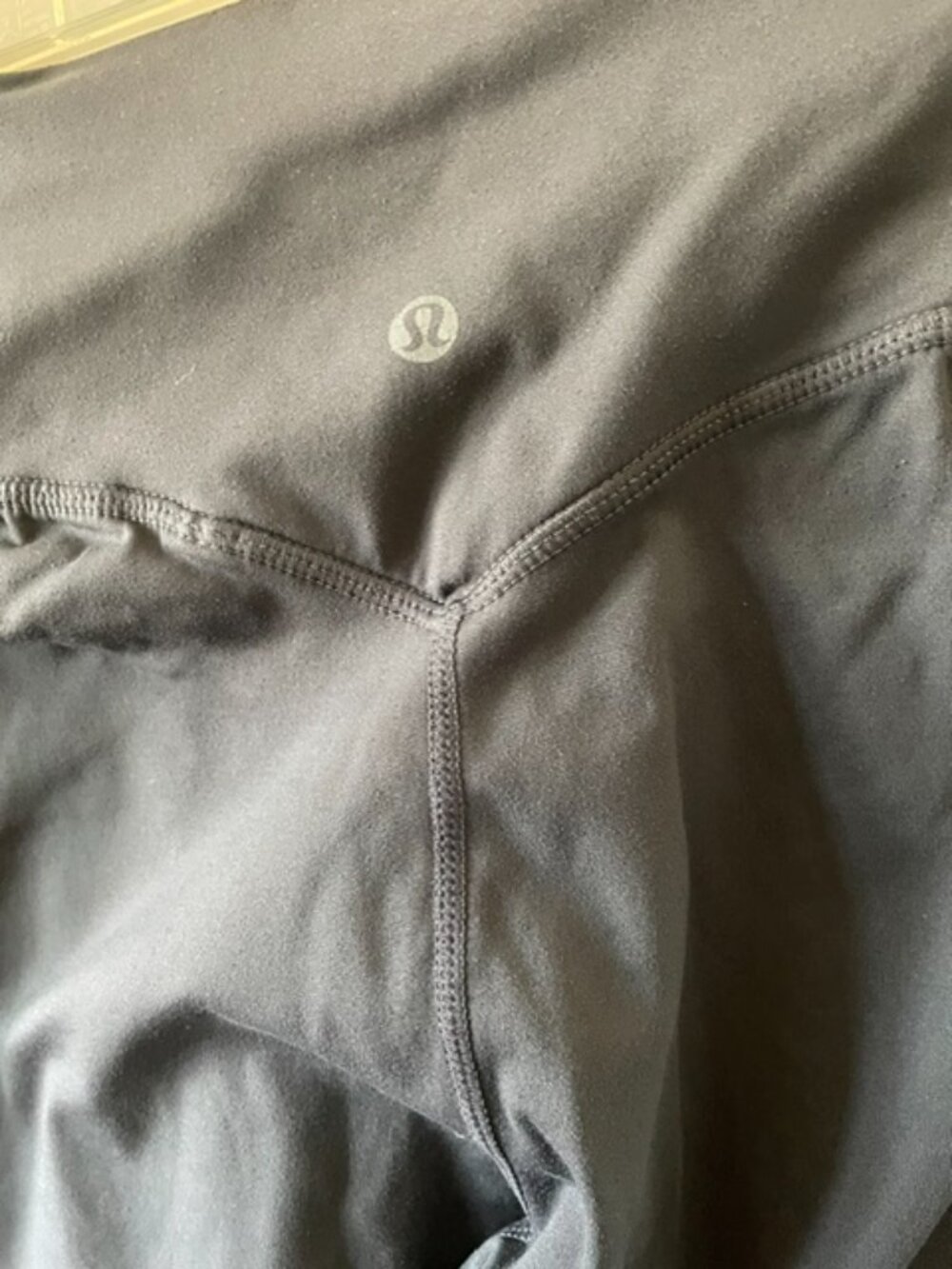 Lululemon Grey Leggings ,  regular length, wide waistband  Sz 4 - Picture 4 of 5